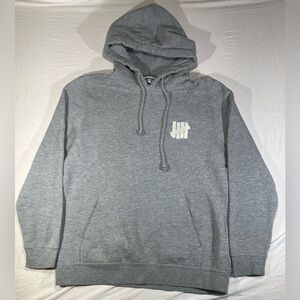Undefeated Hoodie size s grey long sleeve y2k mens logo undft